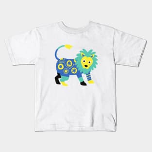 Cute Lion Cartoon Kids T-Shirt